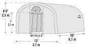 Náhradní plachta pro fóliovník SHELTERLOGIC 3,7x6,1 m (70592EU)