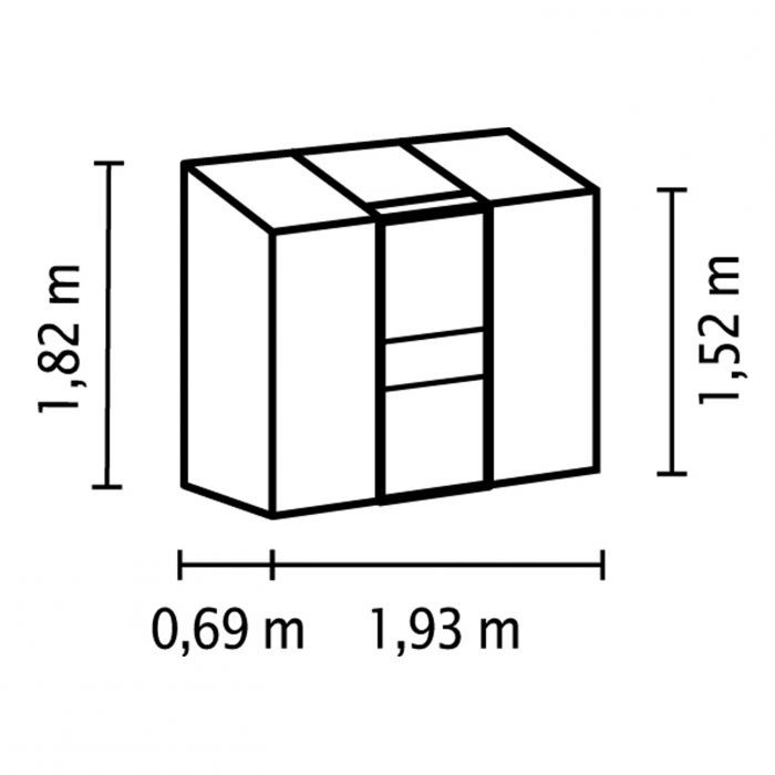 Zahradní skleník Vitavia Ida 1300