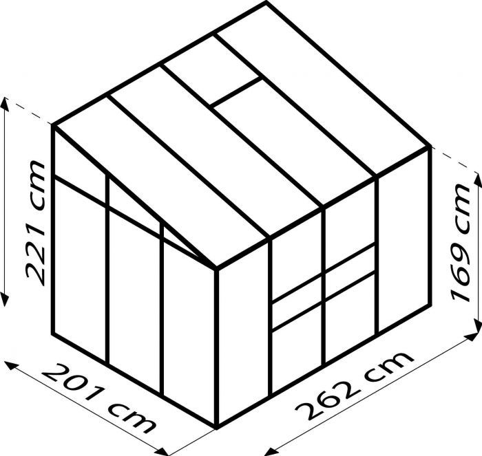 Zahradní skleník Vitavia Ida 5200